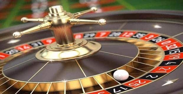 Meja blackjack totolink bergaya emas